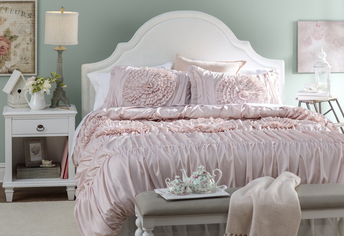 Lark Manor Lazerte 3 Piece Pink Blush Comforter Set And Reviews Wayfairca